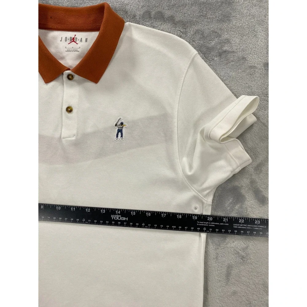 Air Jordan X Eastside Golf Club Pro Polo Shirt Men's Medium White Sports Casual